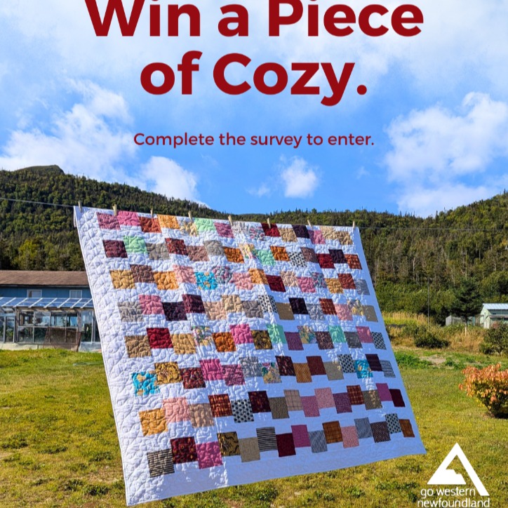 Hey, Fall Visitor! 🍂 

Complete our survey and enter to win this cozy, traditional quilt, handmade right here in Gros Morne National Park. It'll take less than 10 minutes. Survey link in bio. 

Go to survey: https://forms.gle/DSkX3AXJsWdCY65s7 

Questions? Contact Olivia: olivia@gowesternnewfoundland.com
#GoWesternNL #DestinationGrosMorne