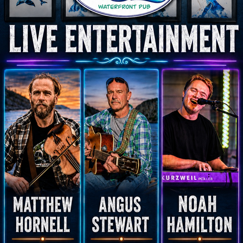🎶🍻 ANOTHER GREAT WEEK OF LIVE MUSIC AT THE CAT STOP! 🍻🎶

The music is playing, the drinks are cold and the waterfront views are waiting! Gather your family and friends and join us for a fantastic week of local entertainment:

🎻 MATTHEW HORNELL
Monday, August 24–Thursday, August 27
⏰ 7 PM–9 PM

🎸 ANGUS STEWART
Friday, August 28
⏰ 6 PM–8 PM

🎹 NOAH HAMILTON
Saturday, August 29 & Sunday, August 30
⏰ 4 PM–6 PM

Come for the music, stay for the food, drinks and incredible Bonne Bay views! 🌊☀️

📍 The Cat Stop Waterfront Pub
2–4 Stone’s Lane, Norris Point

👨‍👩‍👧‍👦 Families welcome
🎟️ No cover charge
🍽️ Great food and drinks available

We’ll see you by the water! 🎶