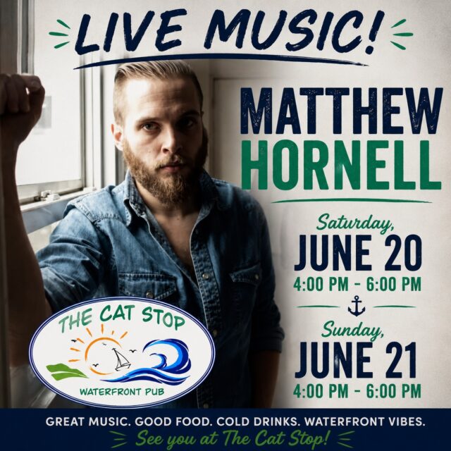 🎶 LIVE MUSIC THIS WEEKEND AT THE CAT STOP! 🎶

We're excited to welcome Matthew Hornell back to The Cat Stop Waterfront Pub for two afternoons of outstanding live music overlooking beautiful Bonne Bay!

📅 Saturday, June 20
🕓 4:00 PM – 6:00 PM

📅 Sunday, June 21
🕓 4:00 PM – 6:00 PM

Join us for great music, delicious food, cold drinks, and some of the best waterfront views in Gros Morne. Whether you're relaxing on the deck, stopping by for a late lunch, or enjoying an afternoon with friends and family, Matthew's music is the perfect soundtrack to your weekend.

📍 The Cat Stop Waterfront Pub
⚓ Norris Point, NL

See you at The Cat Stop! 🍻🎶

#TheCatStop #MatthewHornell #LiveMusic #NorrisPoint #BonneBay #GrosMorne #NewfoundlandMusic #WaterfrontDining #SupportLocalMusic #ExploreNL