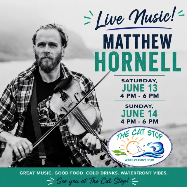 🎻 LIVE MUSIC THIS WEEKEND AT THE CAT STOP! 🎶

Join us for an unforgettable weekend of live music with Matthew Hornell at The Cat Stop Waterfront Pub in Norris Point!

📅 Saturday, June 13 | 4:00 PM – 6:00 PM
📅 Sunday, June 14 | 4:00 PM – 6:00 PM

Sit back on the waterfront, enjoy great food and cold drinks, and take in the sounds of one of Newfoundland and Labrador's finest musicians while overlooking beautiful Bonne Bay.

Whether you're stopping by for a late lunch, a drink on the deck, or an evening with friends, Matthew's music is the perfect soundtrack to your weekend in Gros Morne.

📍 The Cat Stop Waterfront Pub
⚓ Norris Point, NL

We can't wait to see you!

#TheCatStop #MatthewHornell #LiveMusic #NorrisPoint #BonneBay #GrosMorne #NewfoundlandMusic #WaterfrontVibes