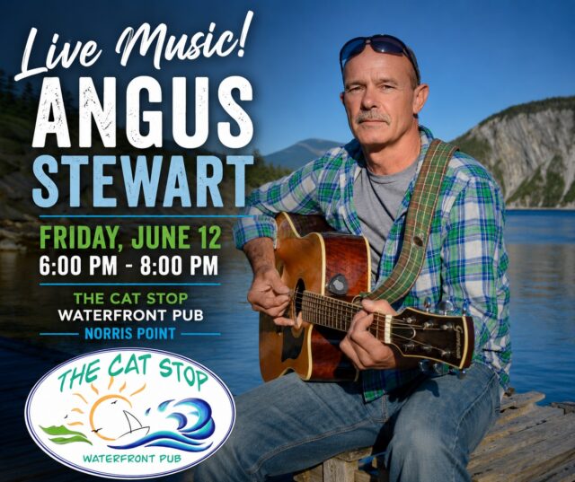 🎶 LIVE MUSIC AT THE CAT STOP 🎶

Join us Friday, June 12, from 6:00 PM – 8:00 PM as local favourite Angus Stewart takes the stage at The Cat Stop Waterfront Pub in Norris Point!

Enjoy an evening of great live music, delicious food, cold drinks, and spectacular waterfront views overlooking Bonne Bay.

Bring your friends, grab a seat on the deck, and kick off your weekend with us.

📍 The Cat Stop Waterfront Pub
📅 Friday, June 12
🕕 6:00 PM – 8:00 PM

See you at The Cat Stop! 🍻🎵

#TheCatStop #NorrisPoint #LiveMusic #AngusStewart #BonneBay #GrosMorne #NewfoundlandMusic